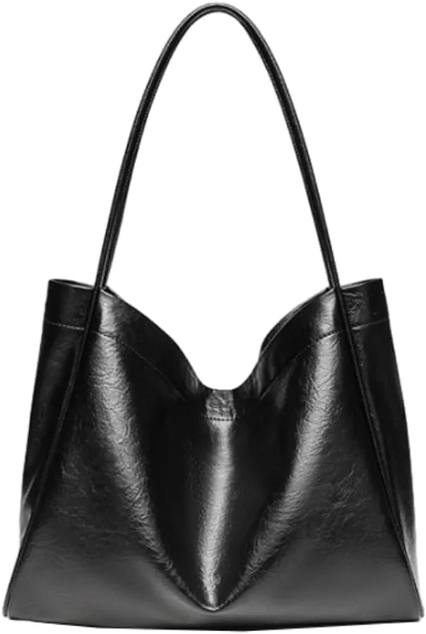Hobo Bags for Women Large Tote Bag Commuter Tote Slouchy Leather Bag Shoulder Bag Work Bag Handbags with Small Purse