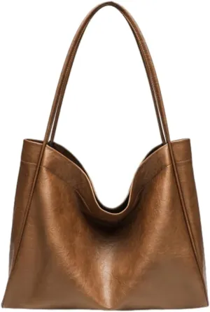 Hobo Bags for Women Large Tote Bag Commuter Tote Slouchy Leather Bag Shoulder Bag Work Bag Handbags with Small Purse