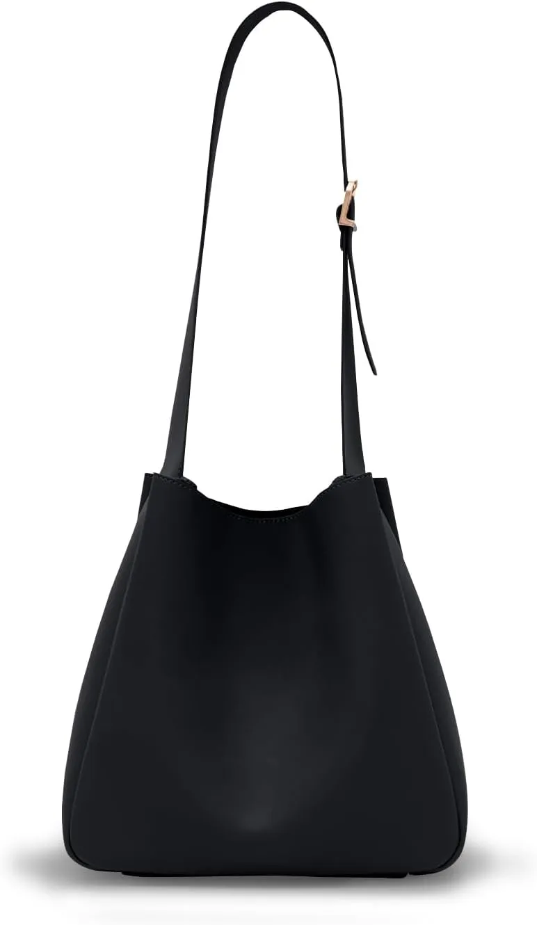 Hobo bags for Women - Slouchy Bags for Women - Soft Bucket Bags - Medium Shoulder Tote Purse Hanbag - Vegan PU Leather