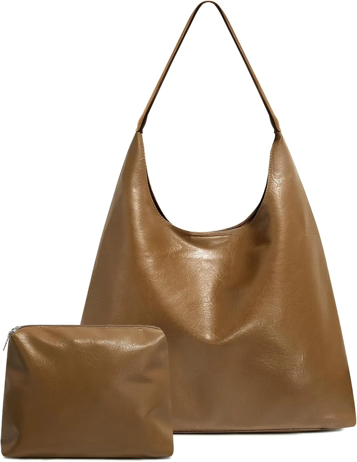 Hobo Tote Bag for Women Slouchy Bags with Small Purse, Designer Handbags for Women Large Capacity Shoulder Bag