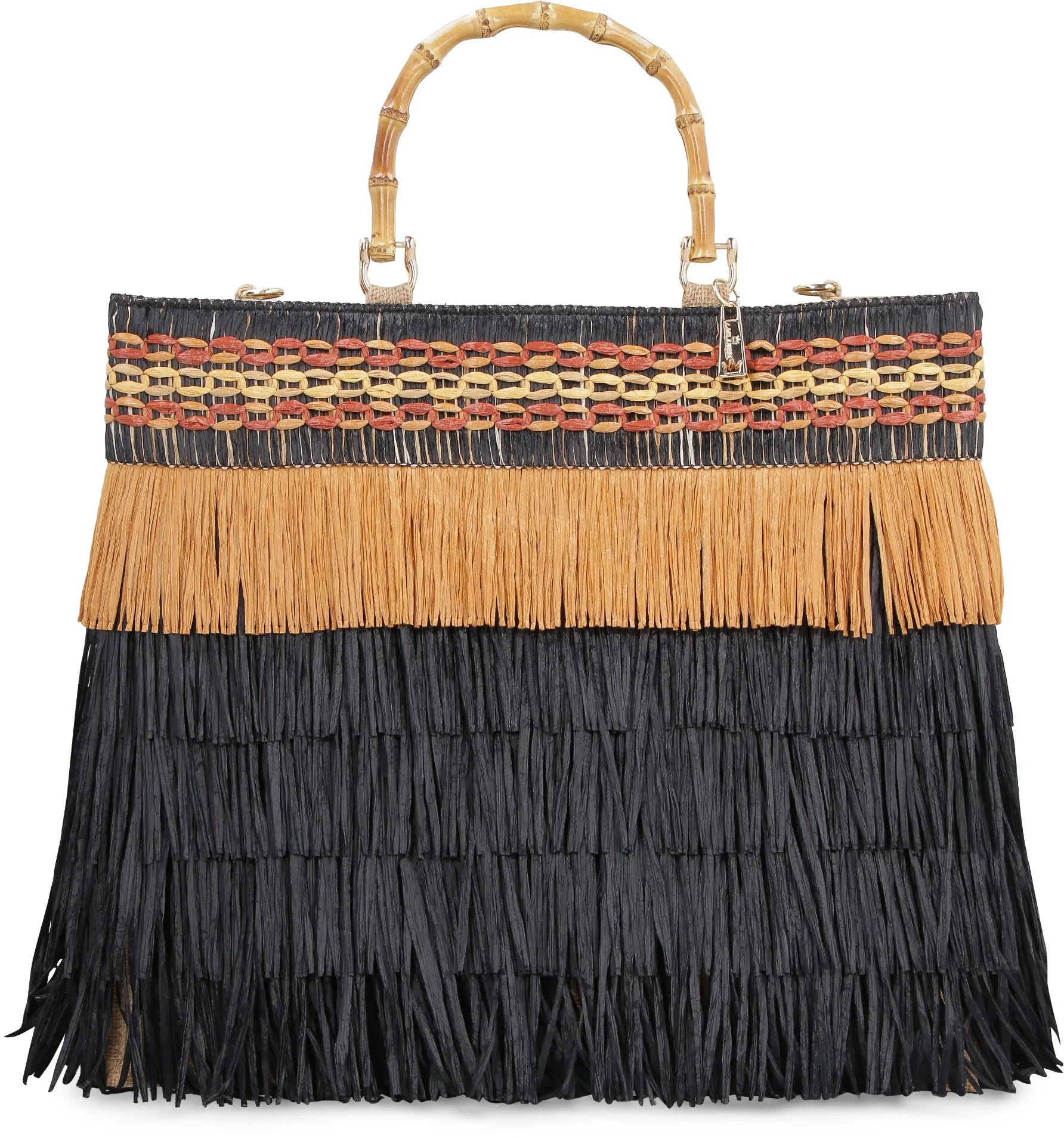 Ibiza raffia tote bag