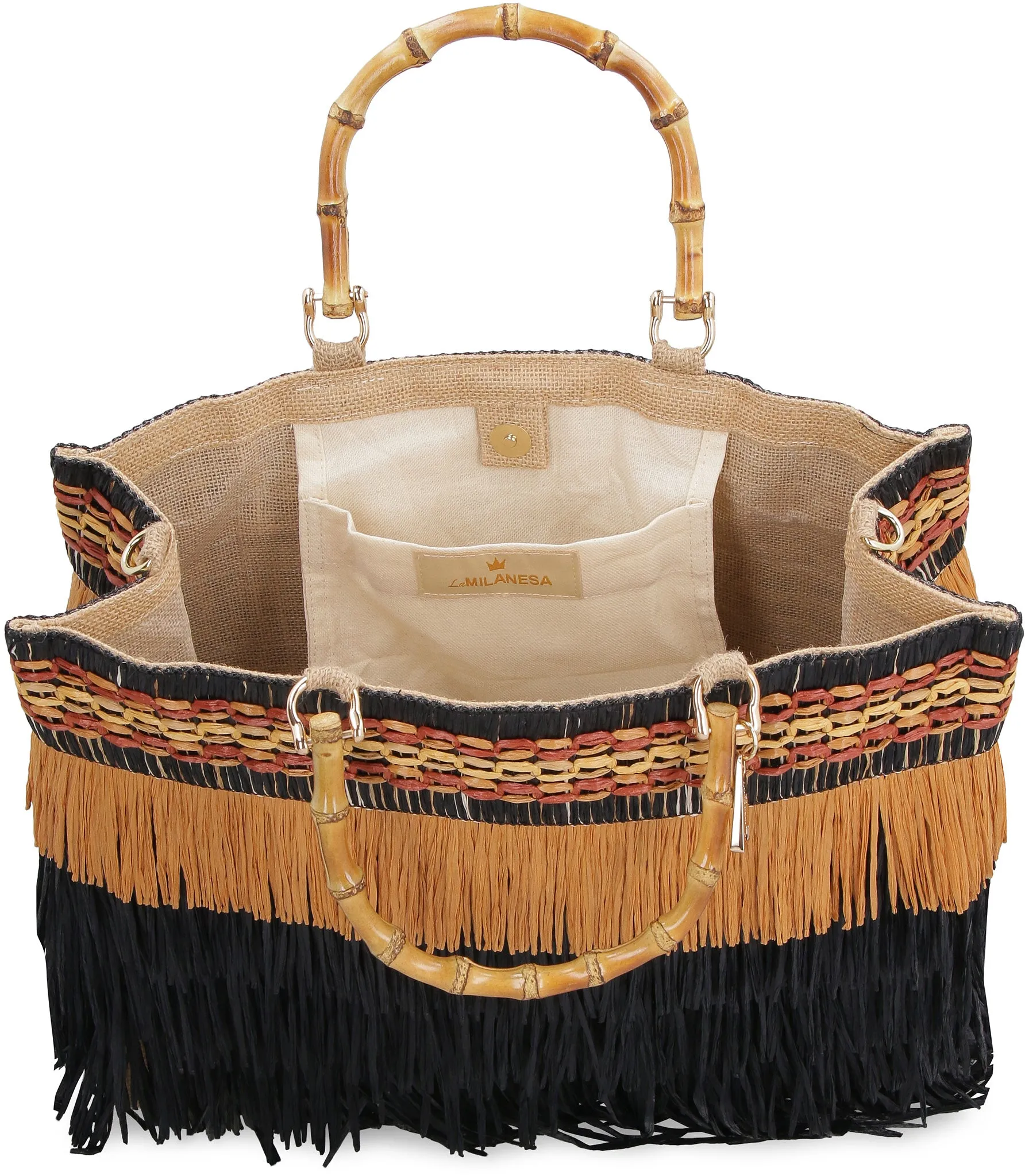 Ibiza raffia tote bag