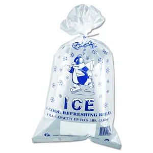 Inteplast Group Ice Bags, 1.5 Mil, 11" X 20", Clear, 1,000/carton