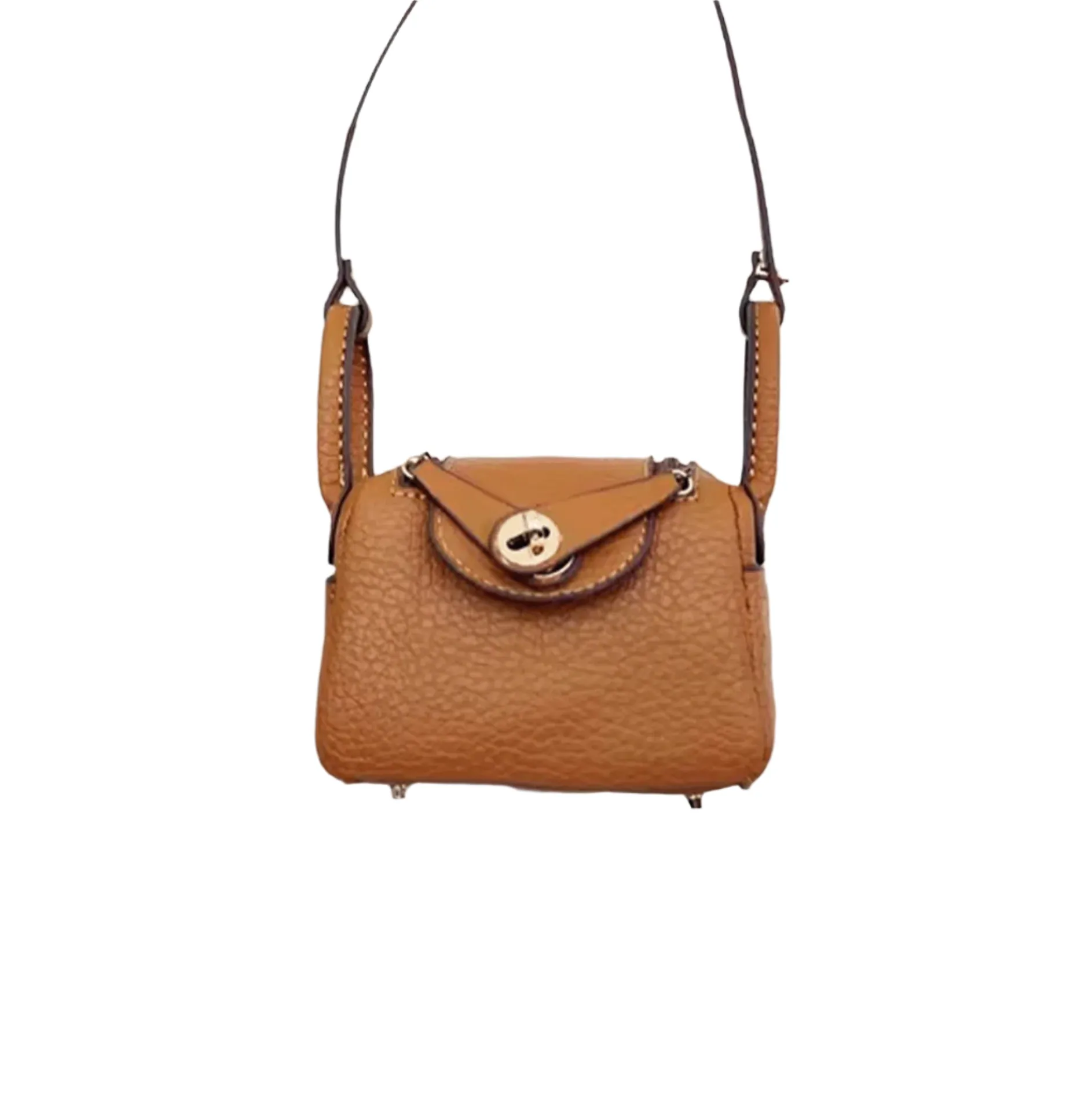 Intricate Leather Bag Charm