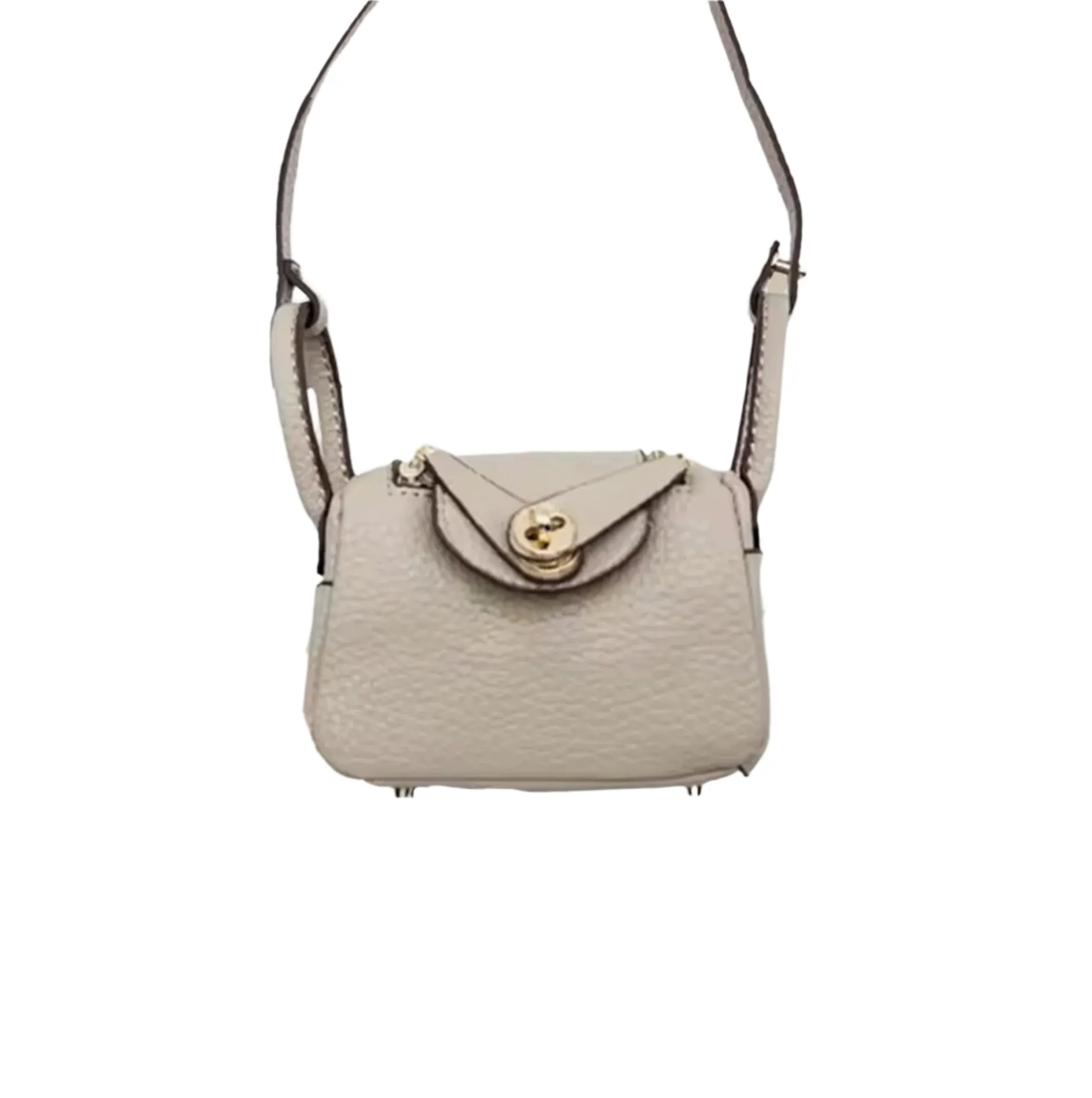Intricate Leather Bag Charm