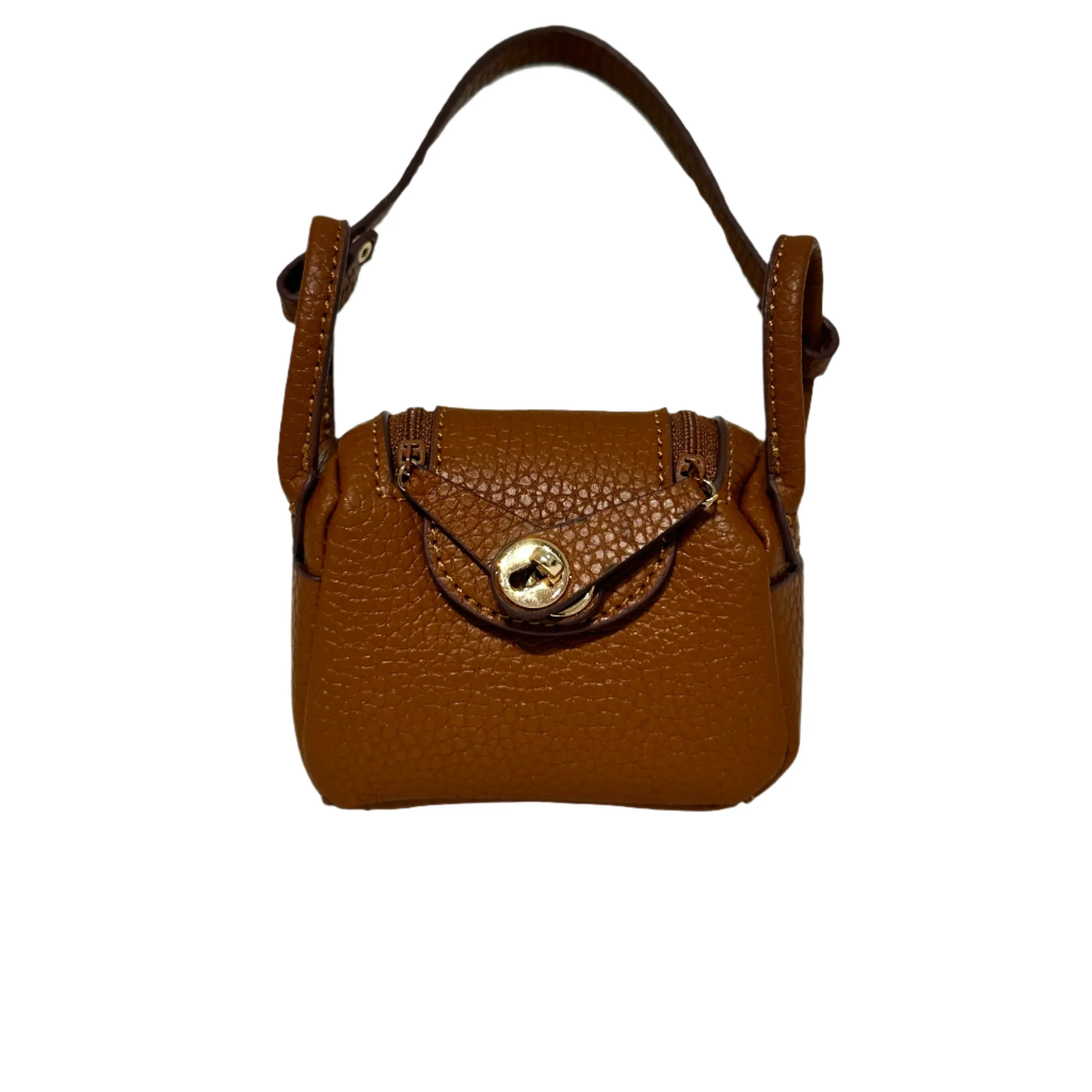 Intricate Leather Bag Charm