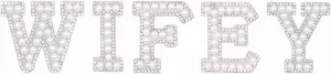 Iron On Letters Patches for Clothing Bride Decorative Repair Chenille Embroidered Patch Personalized Sew for Clothing Repairing Hats Shirts Shoes Jeans Bags Craft