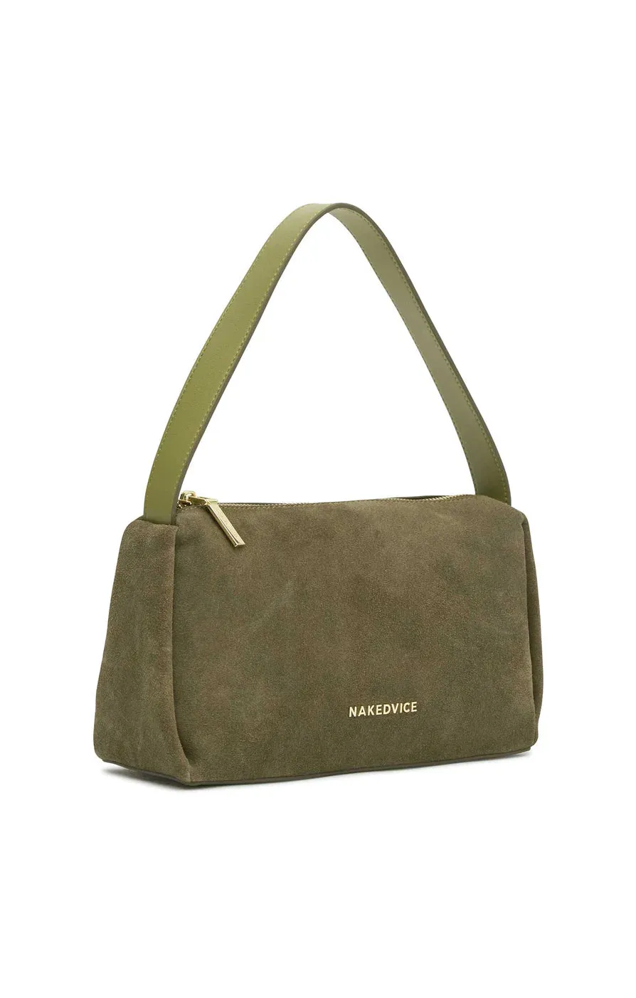Joan Suede Bag Moss