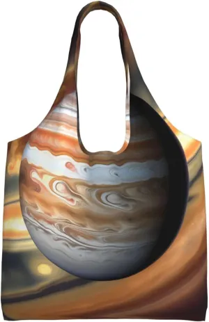 Jupiter Landscape Printed Shoulder Bag - Suitable for sturdy canvas bags, shopping bags