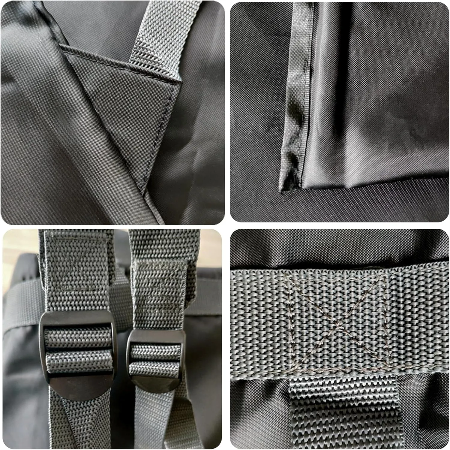 Laundry Bag Backpack, 27” x 34”Sturdy Laundry Bag with Shoulder Straps Drawstring Closure Heavy Duty Foldable Backpack for College, Travel, Laundromat, Apartment (Black | 2 Pack)