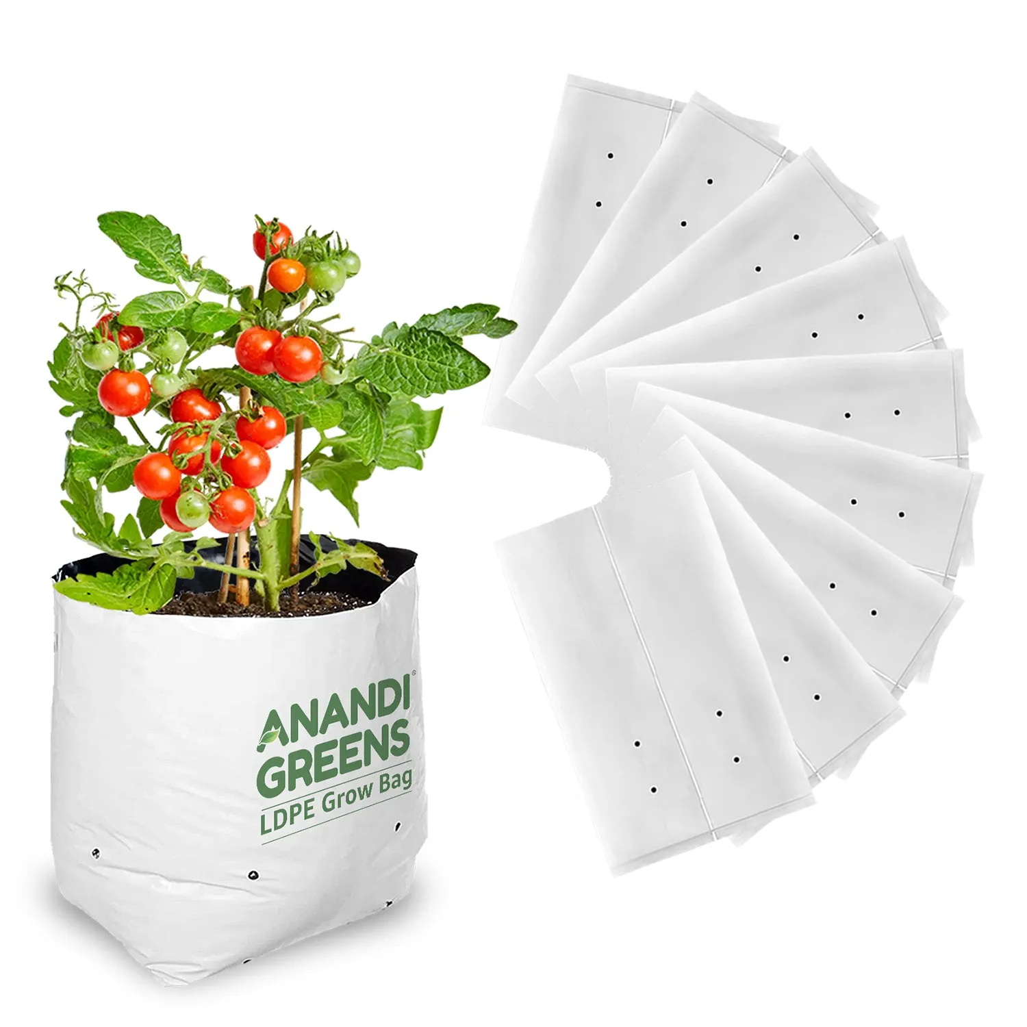 LDPE Double layer Grow Bag 24x24x40 cm UV Protected