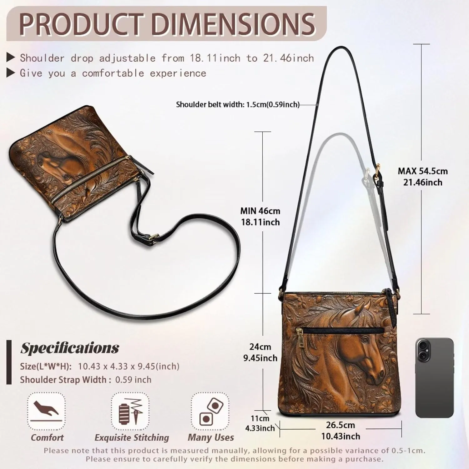 Leather Hobo Bags for Women Crossbody Trendy Shoulder Purses Multi Pockets