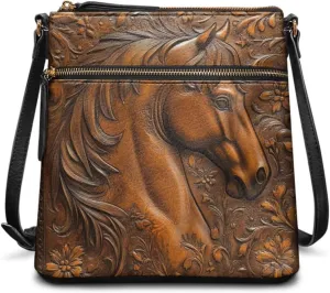 Leather Hobo Bags for Women Crossbody Trendy Shoulder Purses Multi Pockets