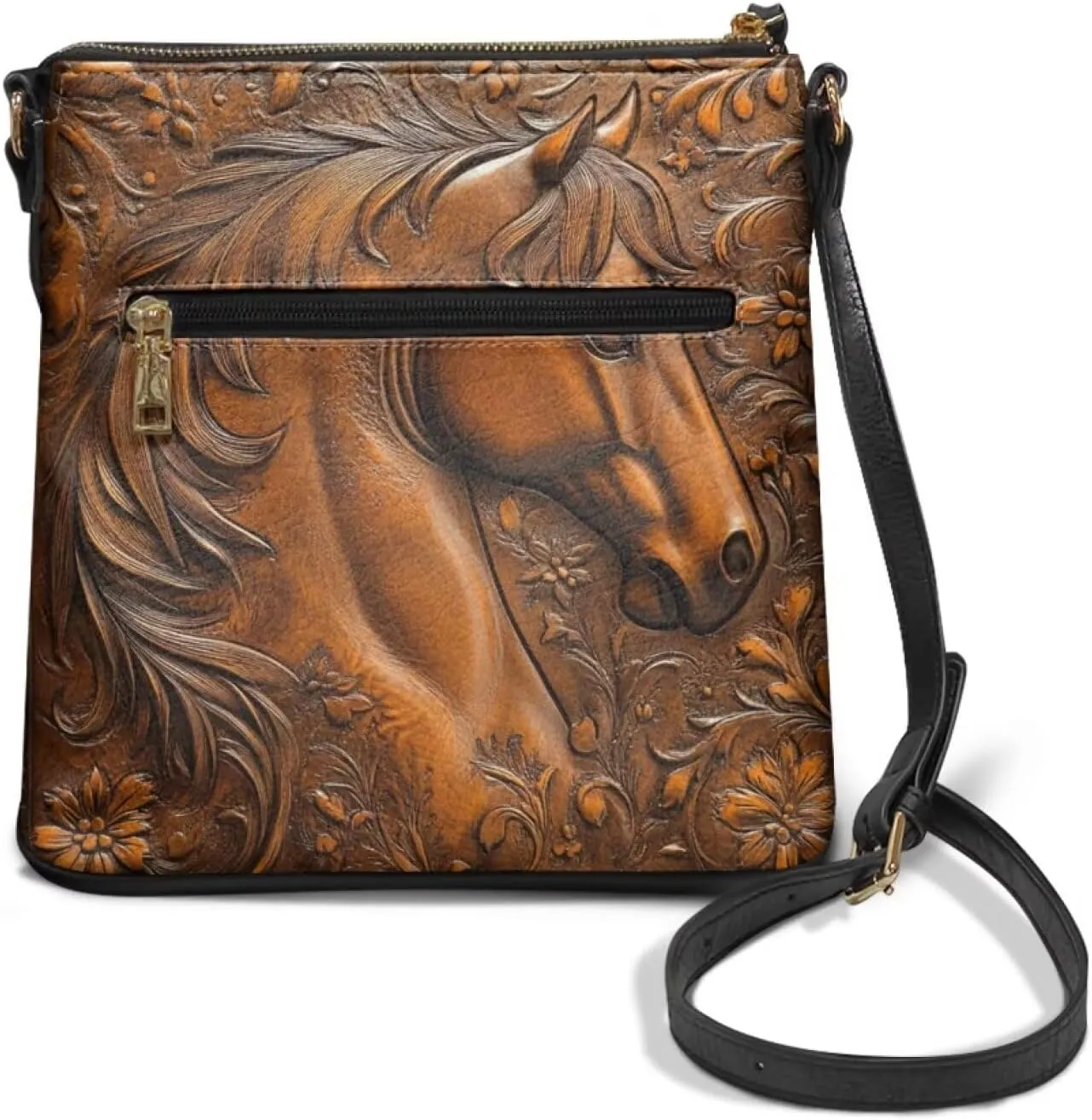 Leather Hobo Bags for Women Crossbody Trendy Shoulder Purses Multi Pockets