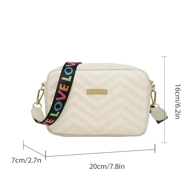 LOVE Embroidered Crossbody Bag