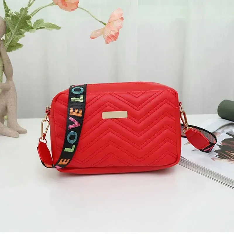 LOVE Embroidered Crossbody Bag