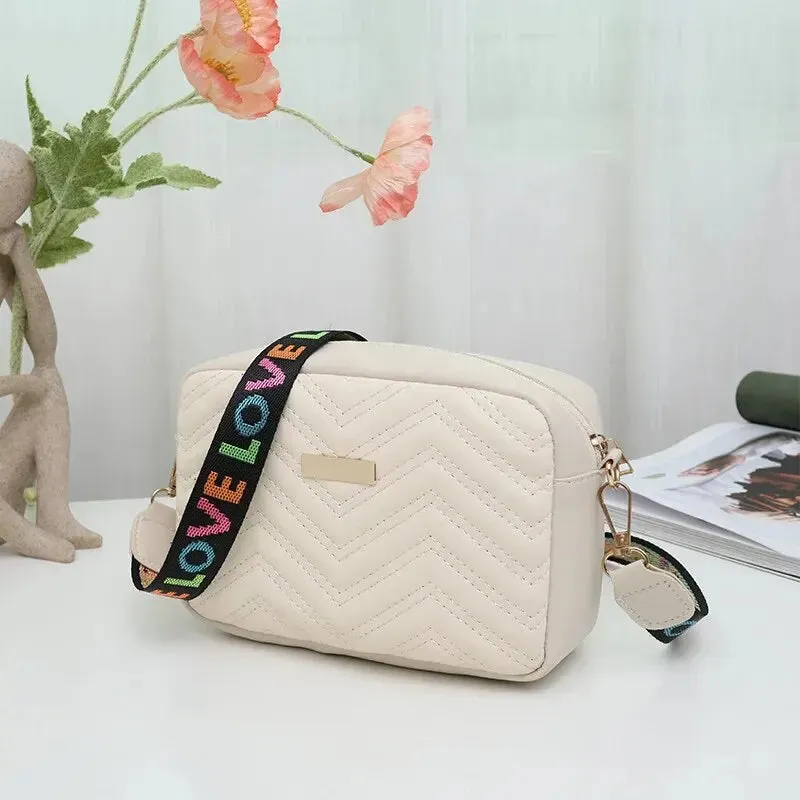 LOVE Embroidered Crossbody Bag