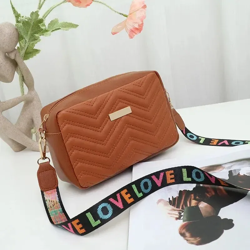 LOVE Embroidered Crossbody Bag