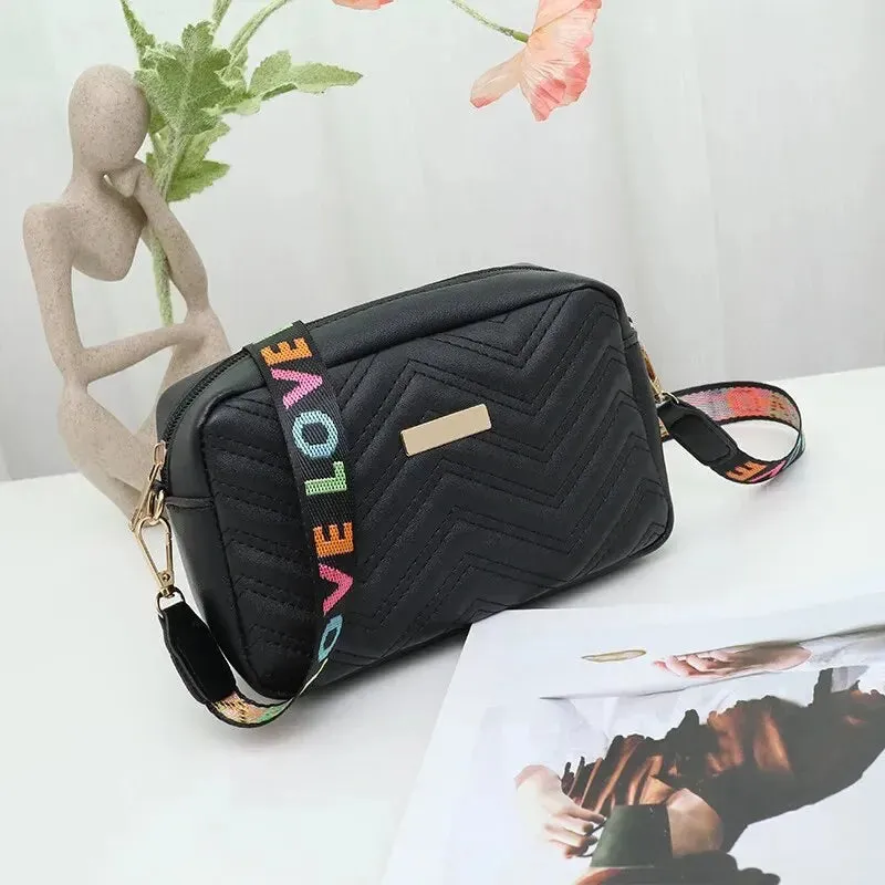 LOVE Embroidered Crossbody Bag