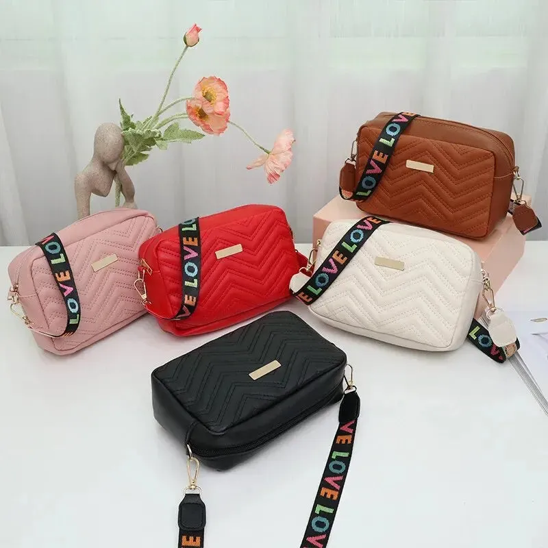 LOVE Embroidered Crossbody Bag