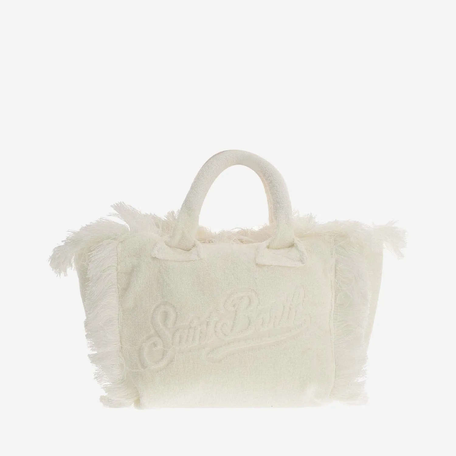 Mc2 Saint Barth Colette Terry Cloth Tote Bag With Embroidery
