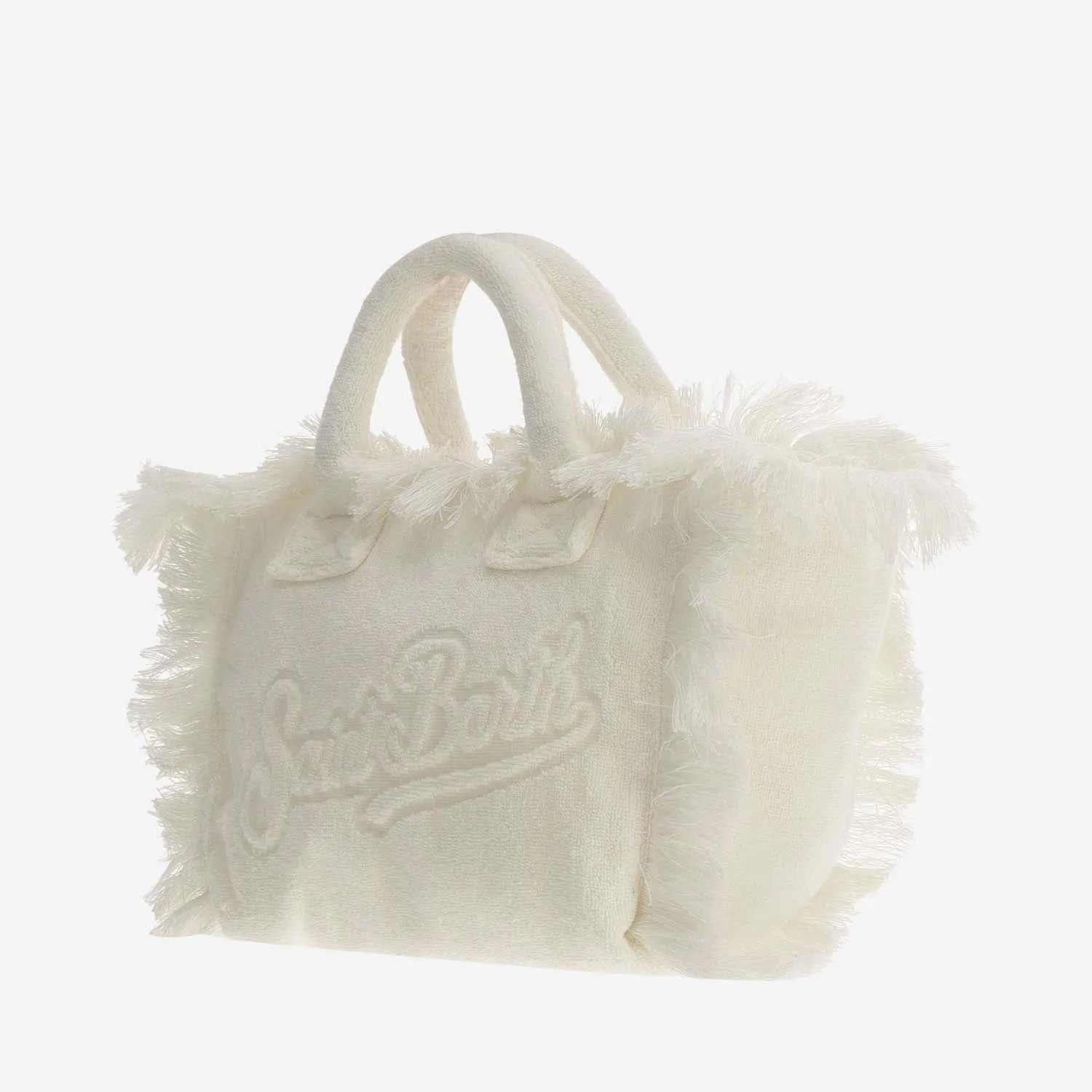 Mc2 Saint Barth Colette Terry Cloth Tote Bag With Embroidery