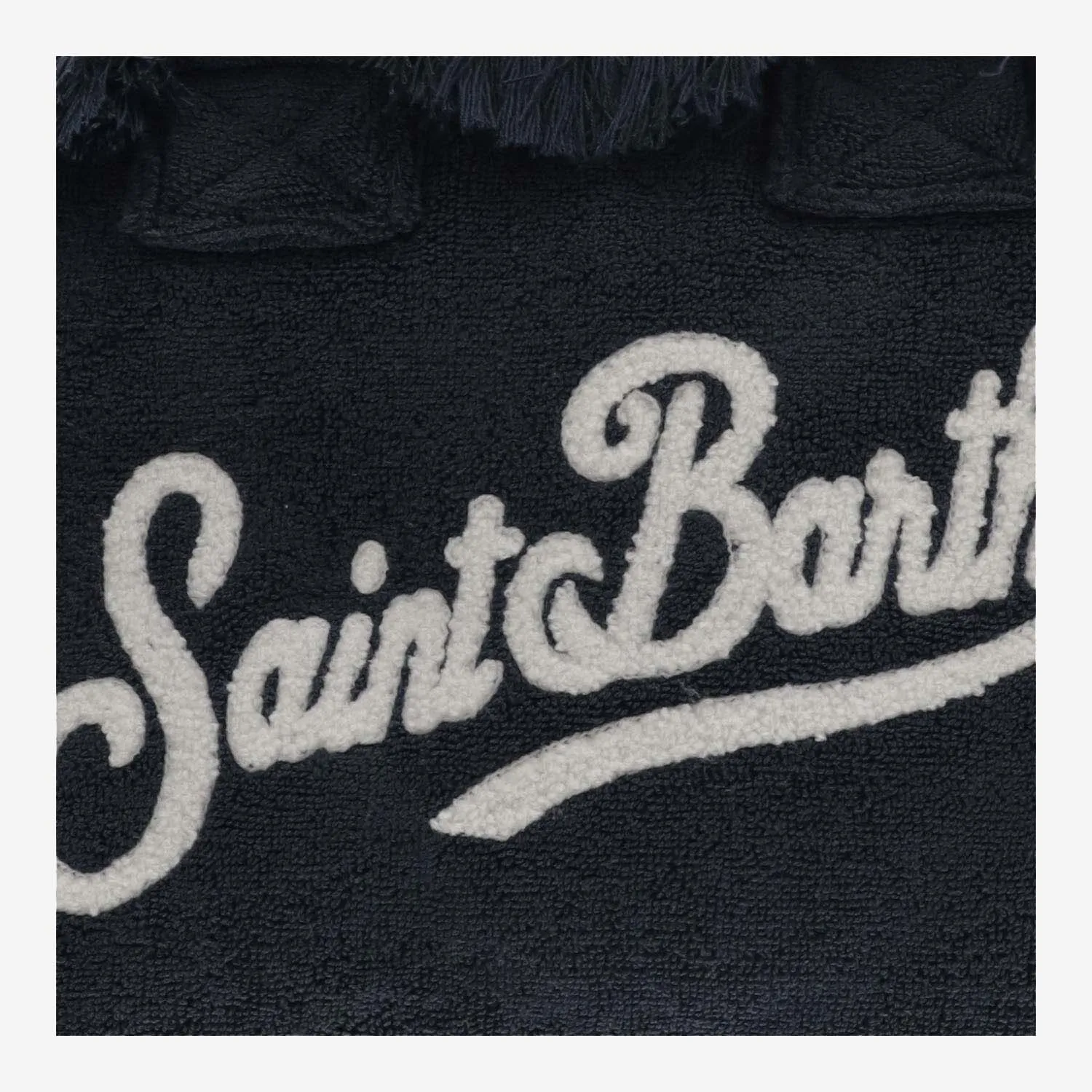 Mc2 Saint Barth Colette Terry Cloth Tote Bag With Embroidery