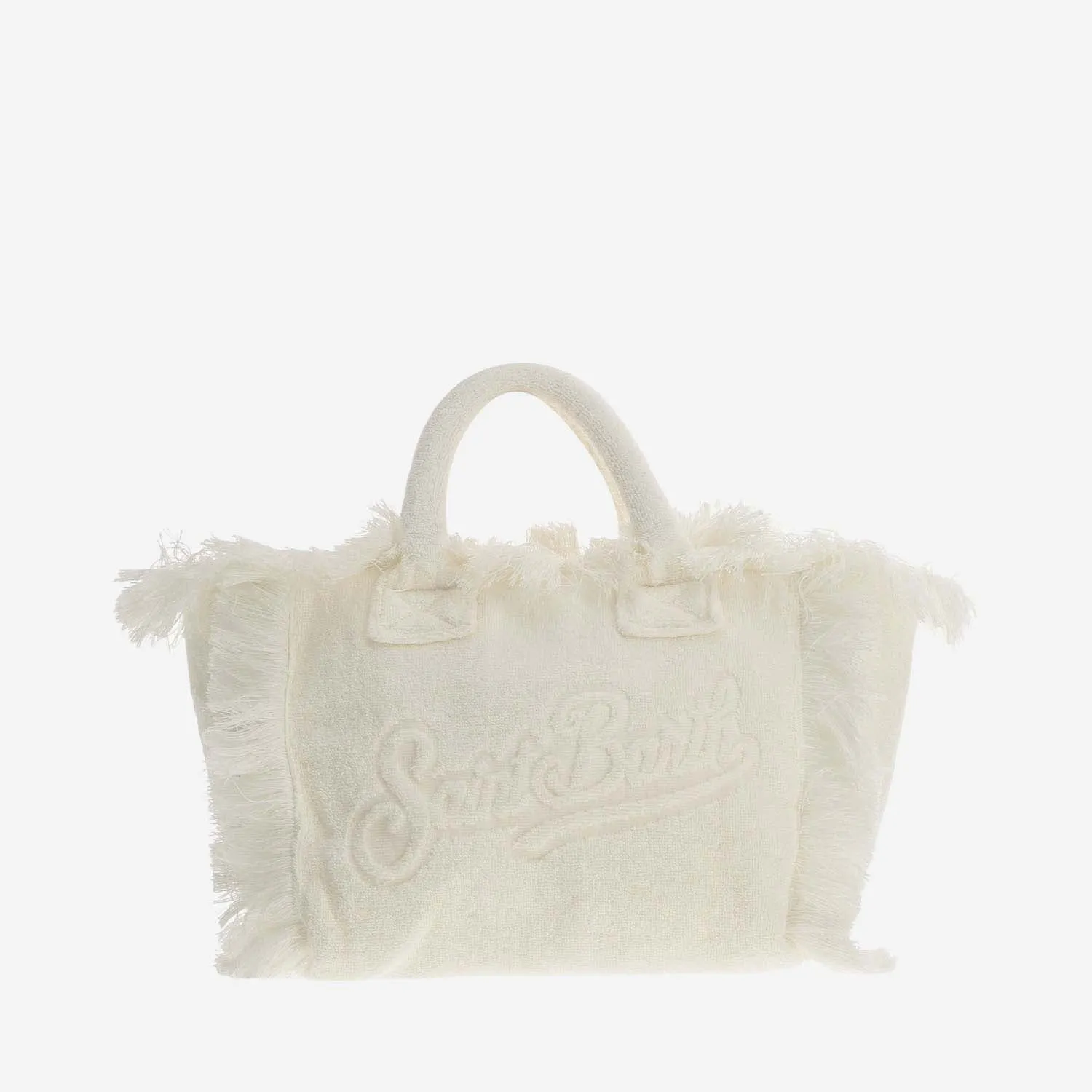 Mc2 Saint Barth Colette Terry Cloth Tote Bag With Embroidery