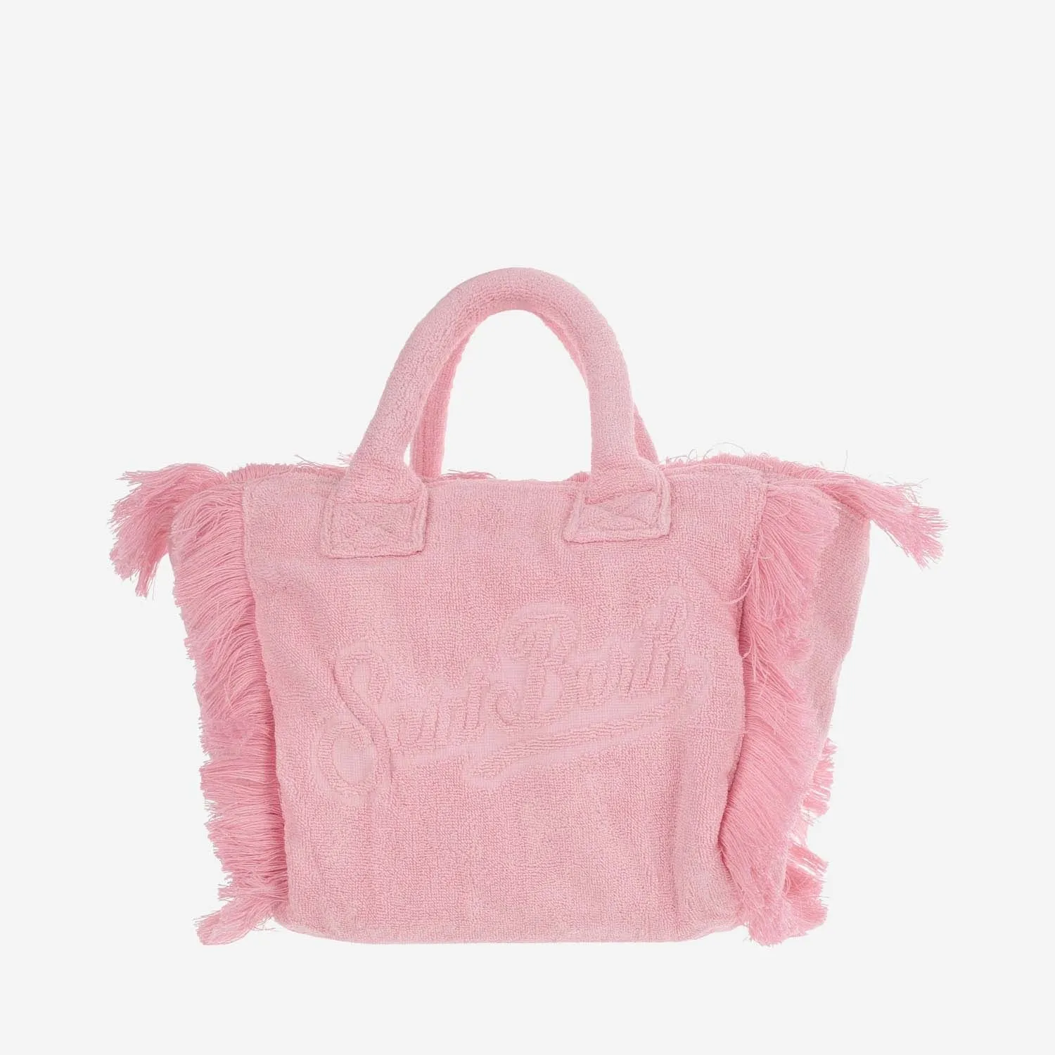Mc2 Saint Barth Colette Terry Cloth Tote Bag With Embroidery