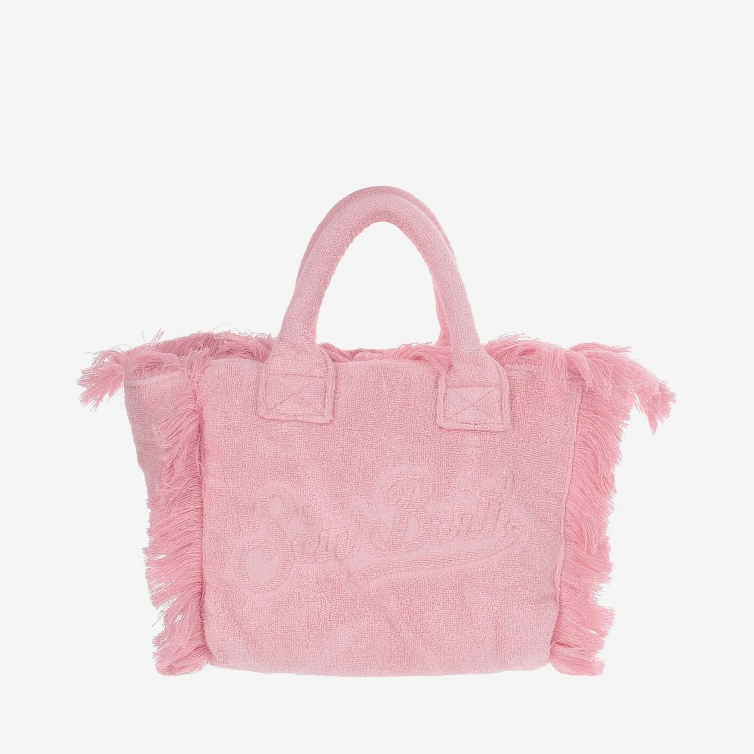 Mc2 Saint Barth Colette Terry Cloth Tote Bag With Embroidery
