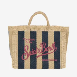 Mc2 Saint Barth Colette Tote Bag With Striped Pattern