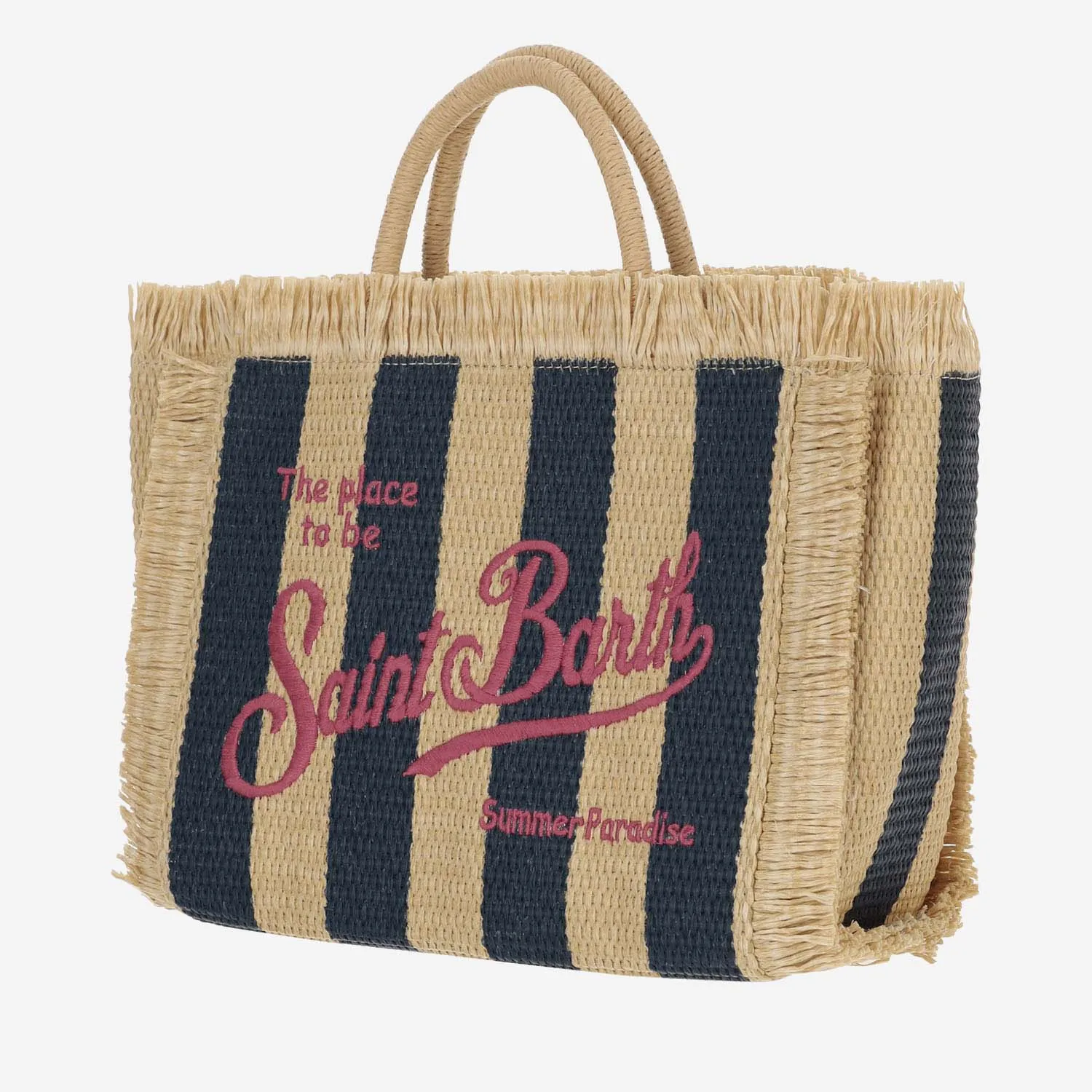Mc2 Saint Barth Colette Tote Bag With Striped Pattern