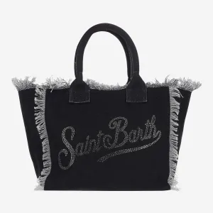 Mc2 Saint Barth Rhinestone Logo Vanity Bag
