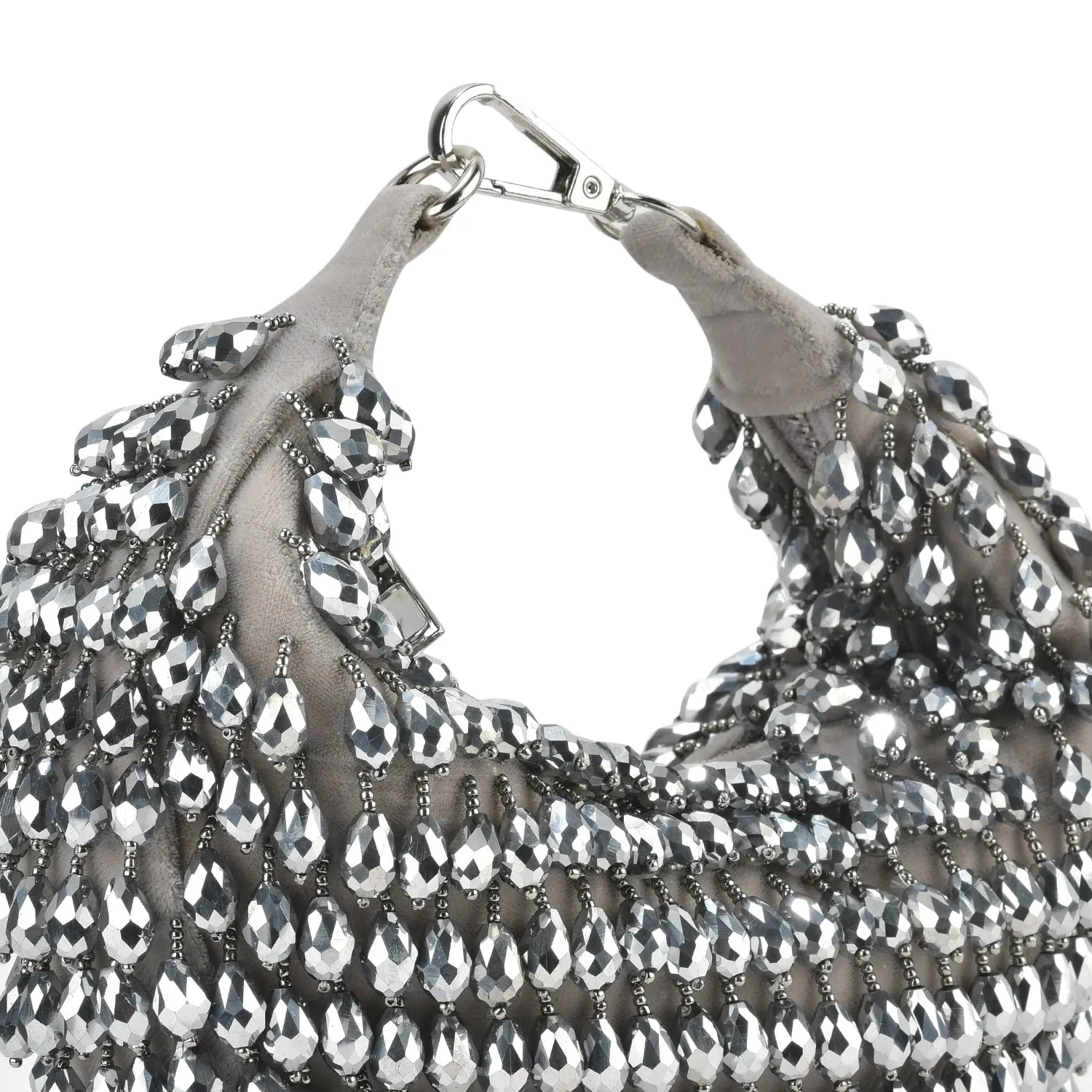 Mehak Jain in our Grey Crystal Nano Bag