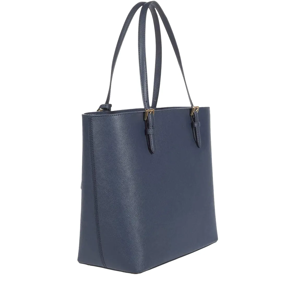 Michael Kors Jet Set Leather Large Pocket Multi-Function Tote Bag in Navy