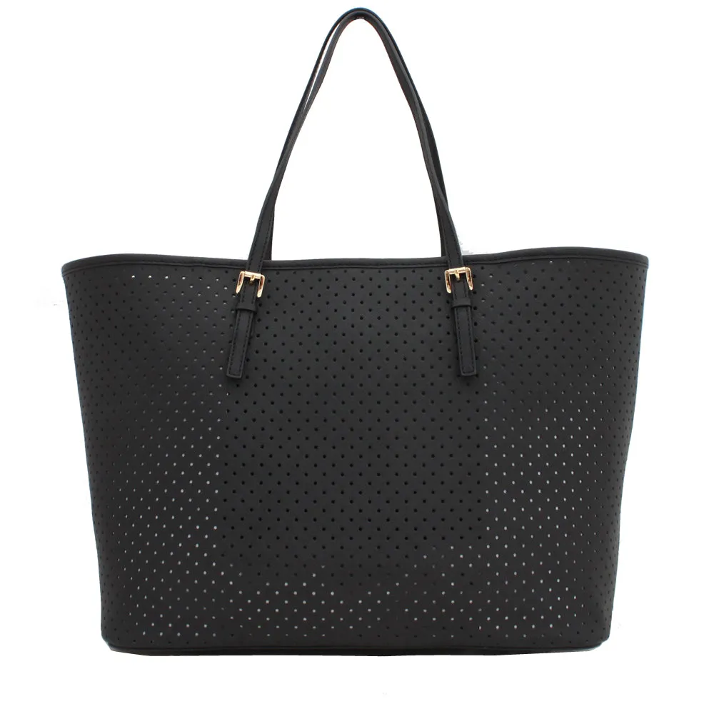 Michael Kors Jet Set Travel Medium Saffiano Leather Tote Bag- Peanut