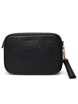 Michael Michael Kors Black Saffiano Lear Jet Set Bag