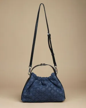 Midnight Weave Drawstring Bag