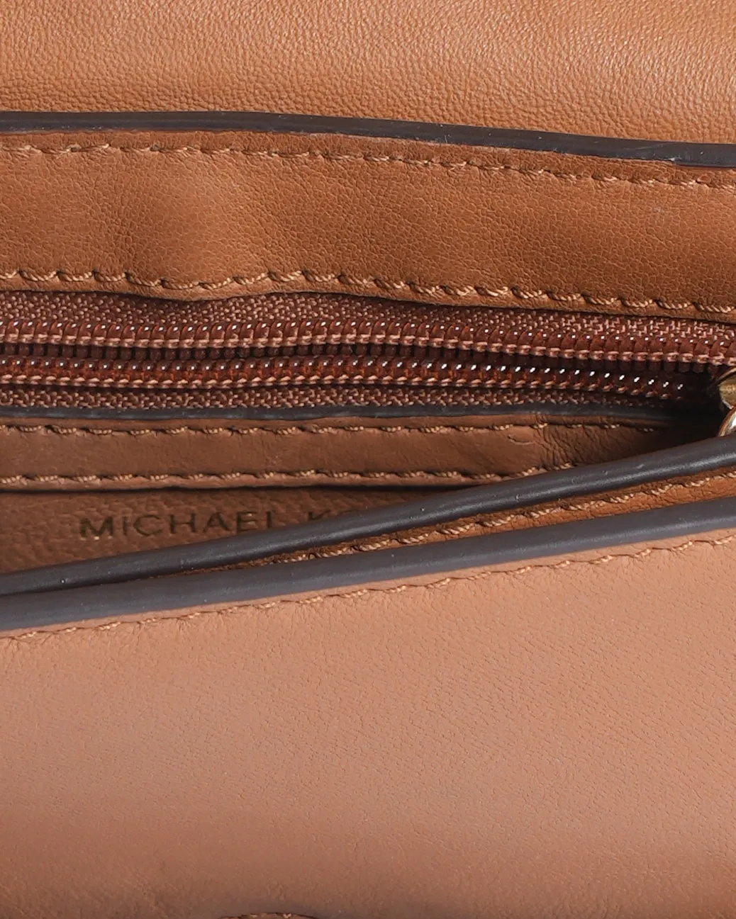 MK Small Fringed Leather Saddle Bag