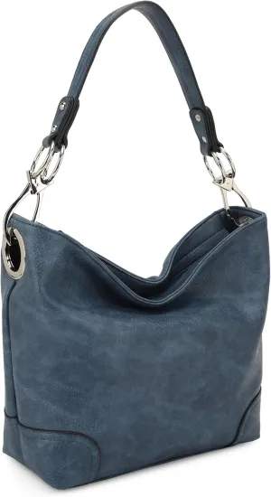 MKF Collection Hobo Purses for Women,Vegan Leather Handbag Slouchy Womens Shoulder bag – Fashion Top Handle Pocketbook