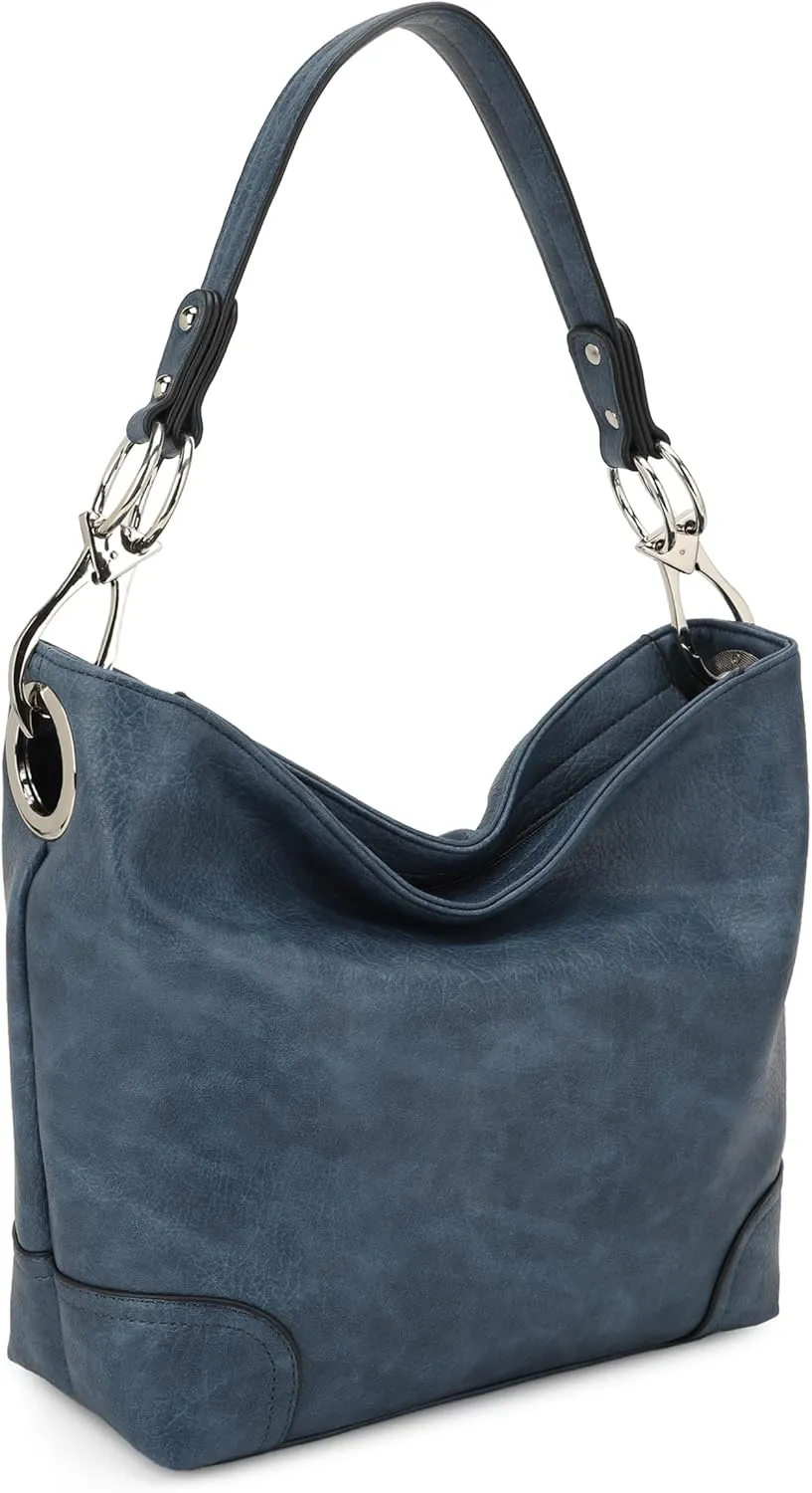 MKF Collection Hobo Purses for Women,Vegan Leather Handbag Slouchy Womens Shoulder bag – Fashion Top Handle Pocketbook