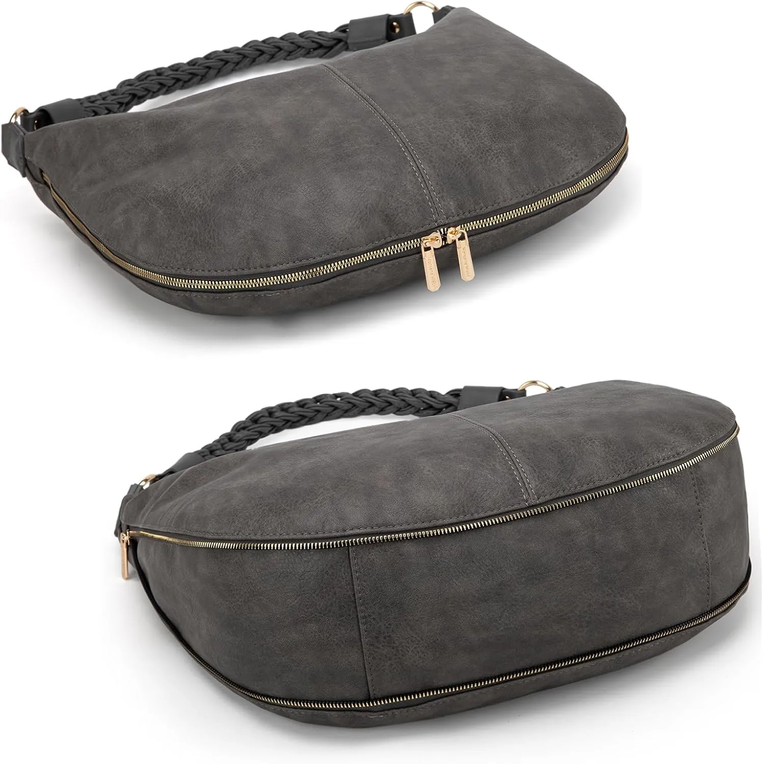 Montana West Large Hobo Bags for Women Slouchy Shoulder Purse Handbag with Zipper and Woven Handle