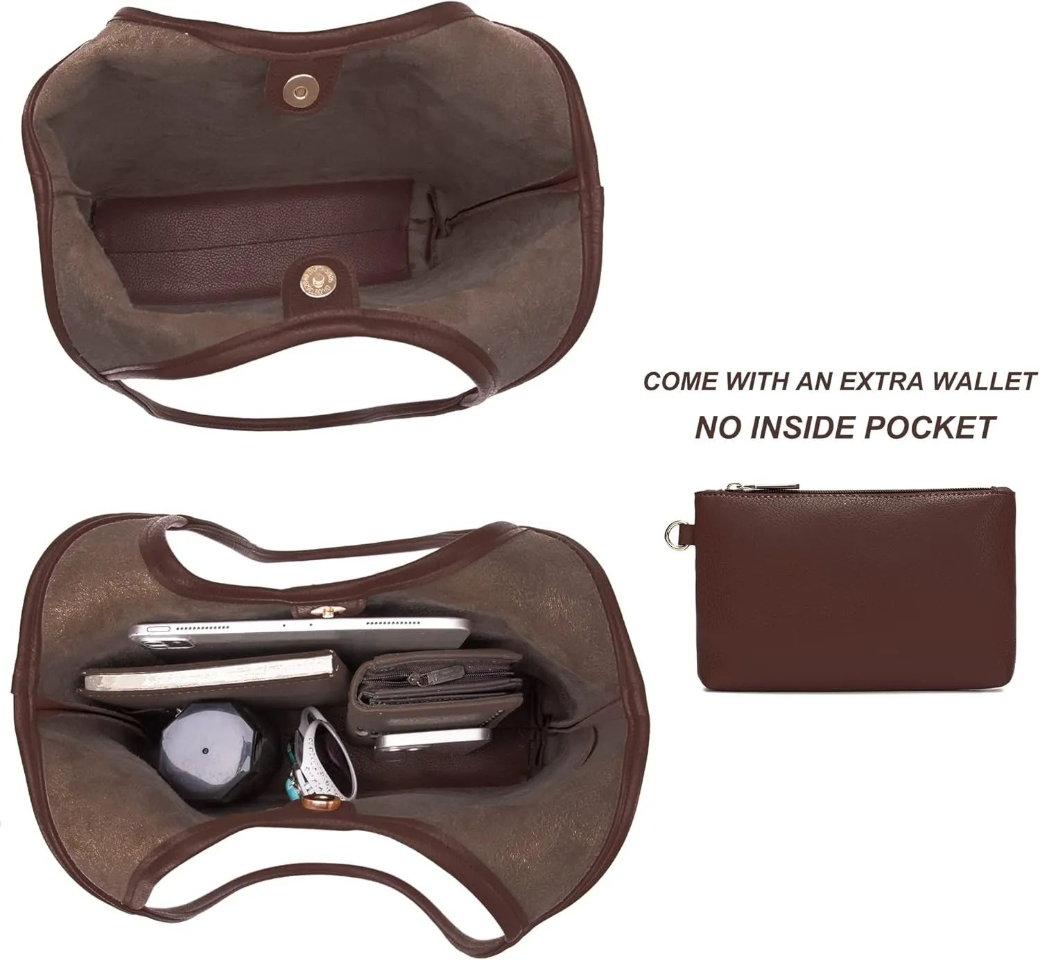 Montana West Slouchy Hobo Bags for Women Soft Designer Shoulder Purses Ladies Top Handle Handbag