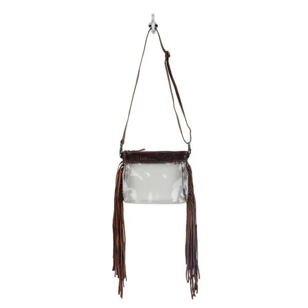 Myra Bag Intricate Clear Fringe Bag S-2891