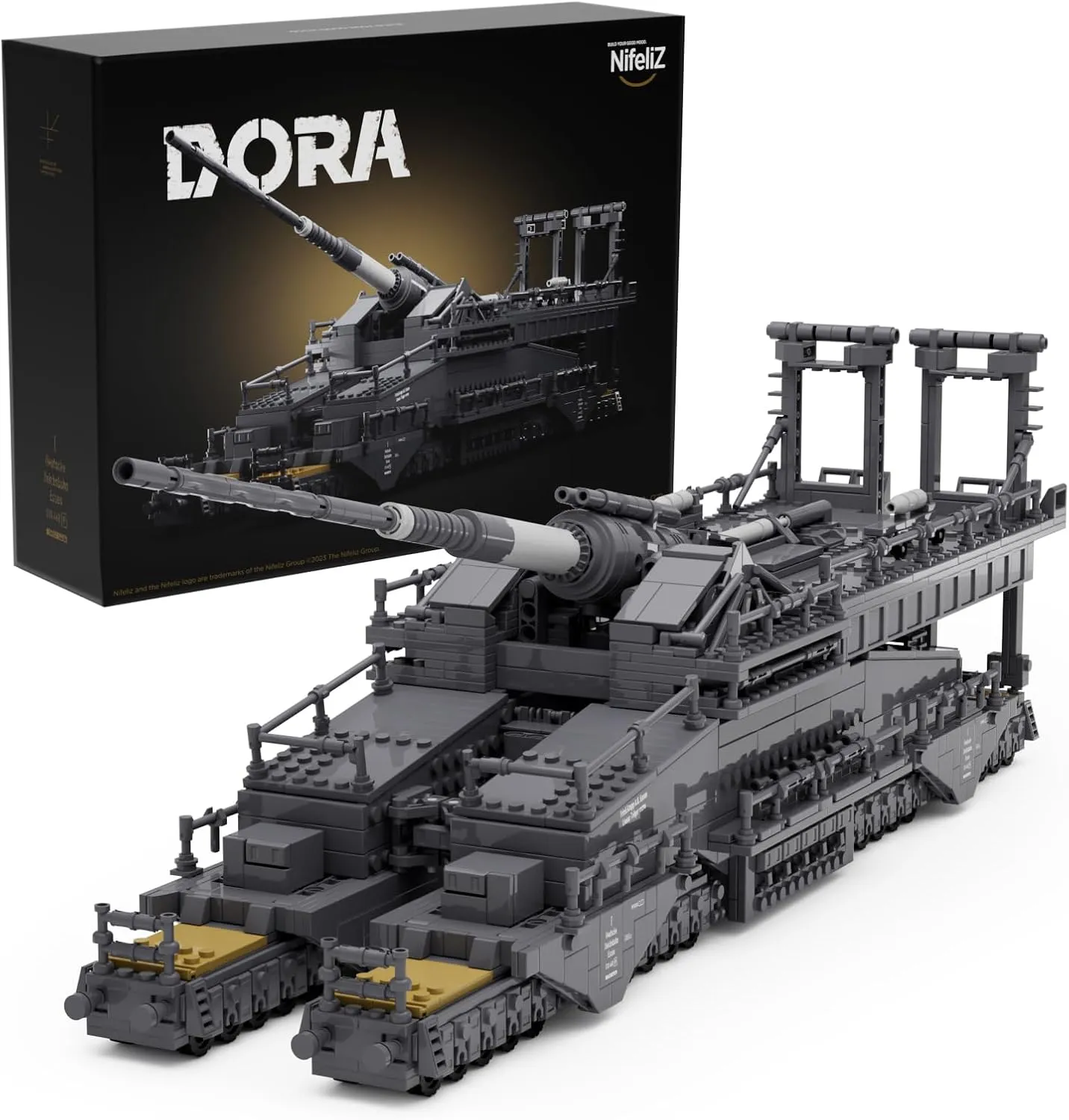 Nifeliz Dora, WW2 Classic Building Set, Collectible Military Model to Build and Display, Adult Gift Ideal for Military Enthusiasts (2,355 PCS, NF10240)