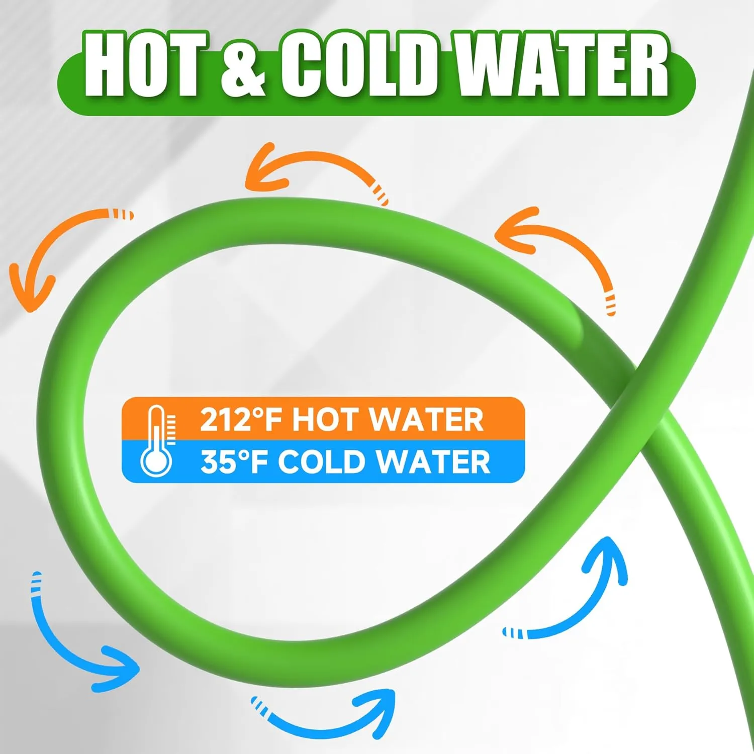 Non Marking 3/8'' Pressure Washer Hose 100FT Kink Resistant Pressure Washing Hose Steel Wire Braided Power Washer Hose 4200PSI for Hot/Cold Water with M22 14mm to 3/8 Inch 360° Swivel Quick Connect