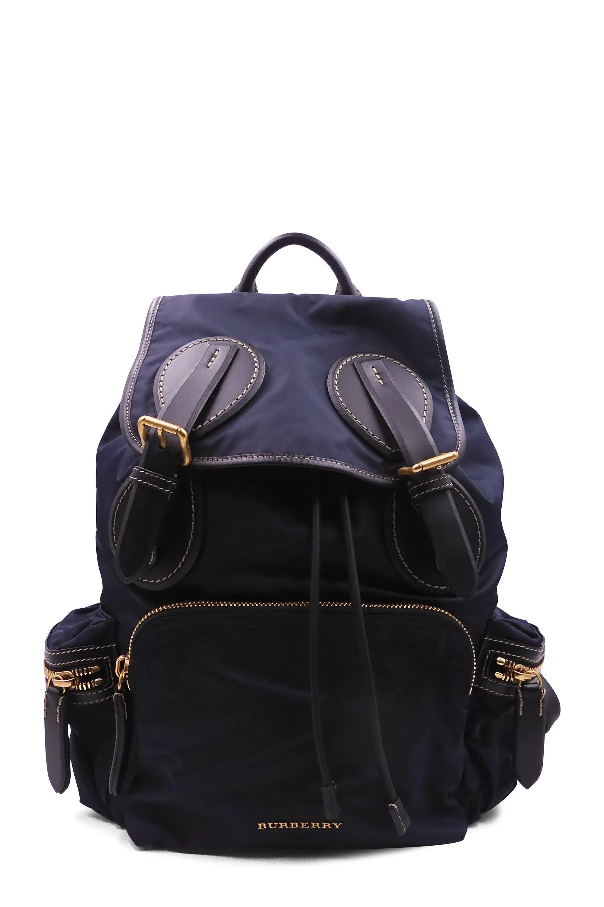 Nylon Rucksack Backpack Navy