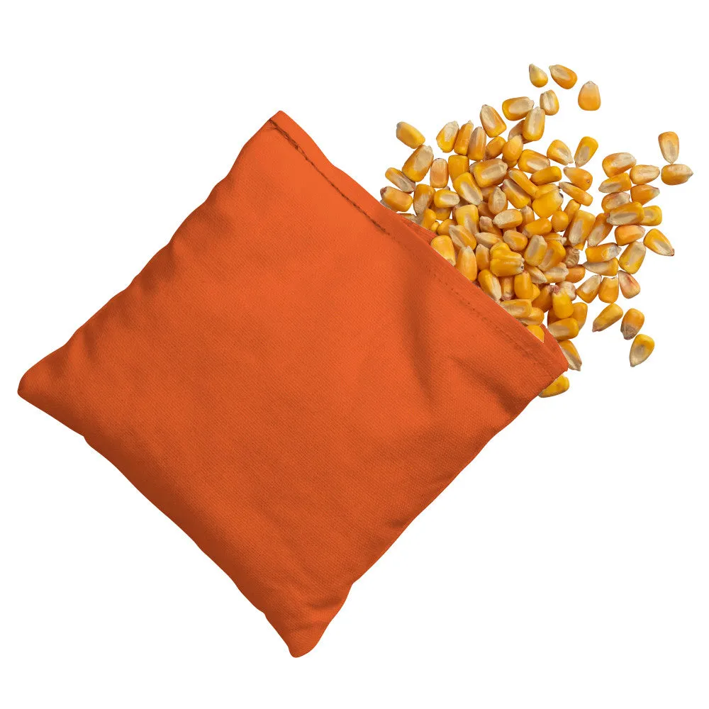Orange Corn Filled Cornhole Bags