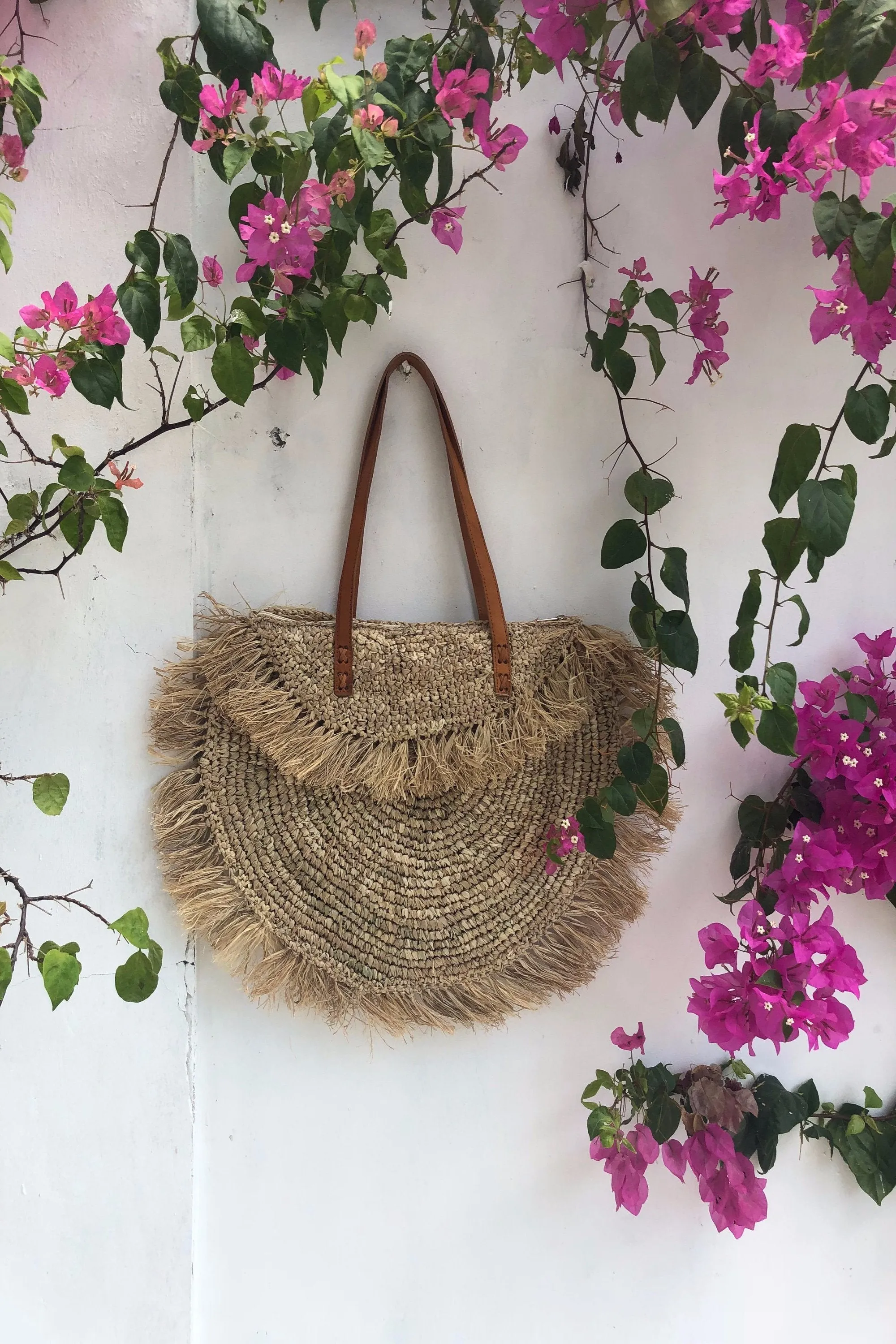Oversized Raffia Beach Bag