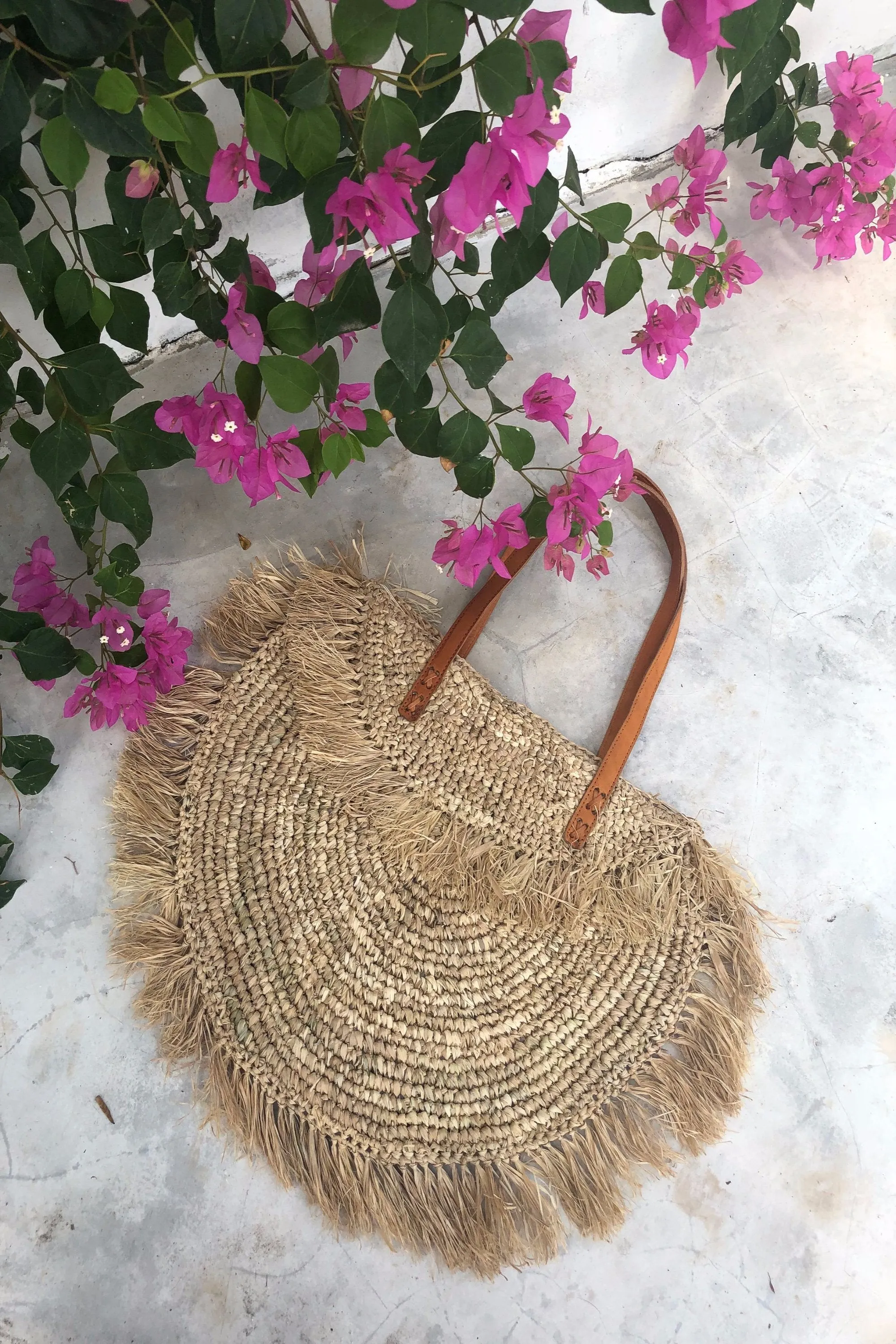 Oversized Raffia Beach Bag